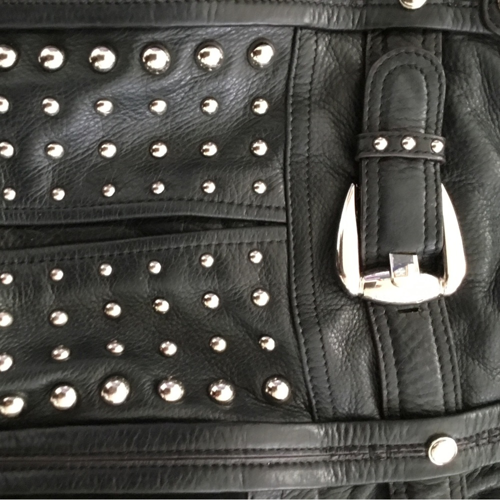 B. Makowsky Shoulder Black Soft Leather Bag $300 - Picture 13 of 13